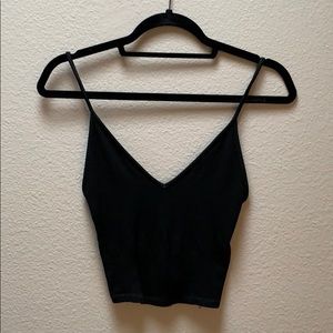 Black crop top